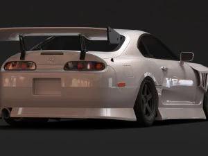 Kit carrozzeria sportivo Toyota Supra MK4 BN stampabile Modello di stampa 3D