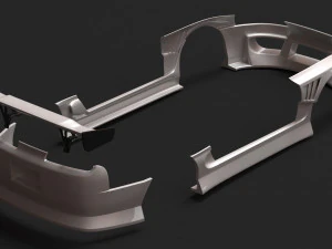 Kit carrozzeria sportivo Toyota Supra MK4 BN stampabile Modello di stampa 3D
