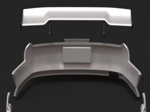 Kit carrozzeria sportivo Toyota Supra MK4 BN stampabile Modello di stampa 3D