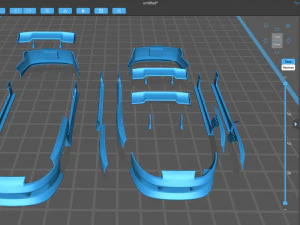 Kit carrozzeria sportivo Toyota Supra MK4 BN stampabile Modello di stampa 3D