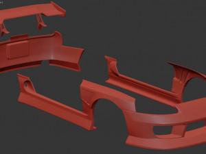 Toyota Supra MK4 BN Sports body kit printable 3D 打印模型