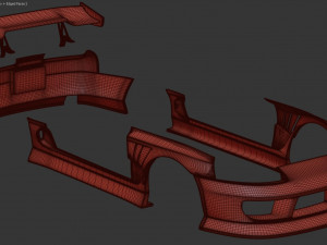 Toyota Supra MK4 BN Sports body kit printable 3D 打印模型
