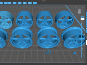 AC Schnitzer Type 1 Four Lugs printable Modello di stampa 3D