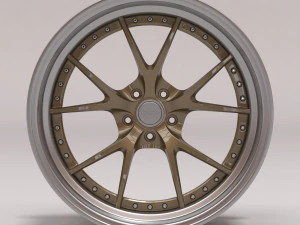 RSV 鍛造 RS-1 リム 印刷可能 3 バージョン 3Dプリントモデル