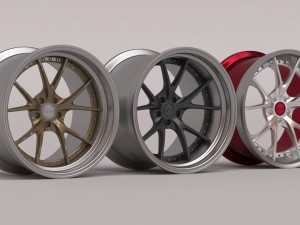 RSV Forged Rs-1 Rim printable 3 versions Modelo de Impressão 3D