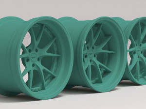 RSV Forged Rs-1 Rim printable 3 versions Modelo de Impressão 3D