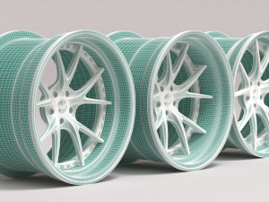 RSV Forged Rs-1 Rim printable 3 versions Modelo de Impressão 3D
