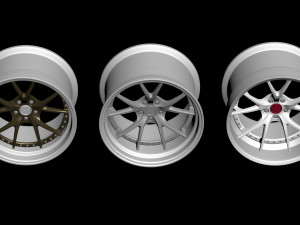 RSV Forged Rs-1 Rim printable 3 versions Modelo de Impressão 3D