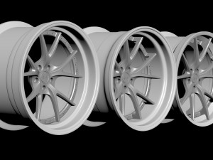 RSV Forged Rs-1 Rim printable 3 versions Modelo de Impressão 3D