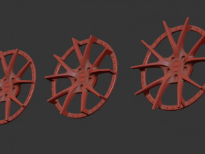 RSV Forged Rs-1 Rim printable 3 versions Modelo de Impressão 3D