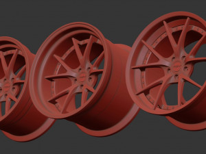 RSV Forged Rs-1 Rim printable 3 versions Modelo de Impressão 3D