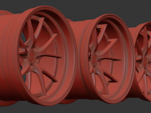 RSV Forged Rs-1 Rim printable 3 versions Modelo de Impressão 3D