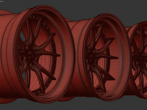 RSV Forged Rs-1 Rim printable 3 versions Modelo de Impressão 3D