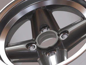 Revolution 4 Spoke Concave printable 3D Print Model