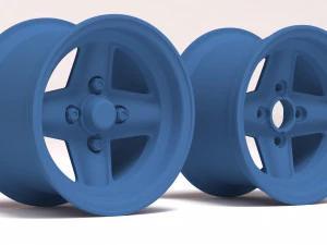 Revolution 4 Spoke Concave printable 3D Print Model