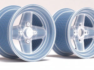 Revolution 4 Spoke Concave printable 3D Print Model
