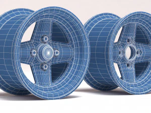 Revolution 4 Spoke Concave printable 3D Print Model