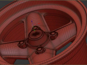 Revolution 4 Spoke Concave printable 3D Print Model