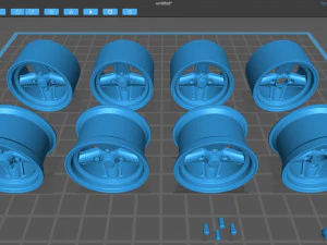 Revolution 4 Spoke Concave printable 3D Print Model