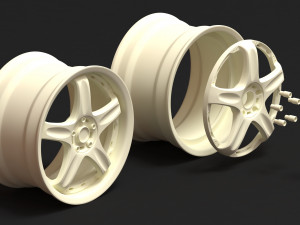 Rays Volk Racing GT-C rim printable Modello di stampa 3D