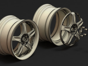 Rays Volk Racing GT-C rim printable Modello di stampa 3D