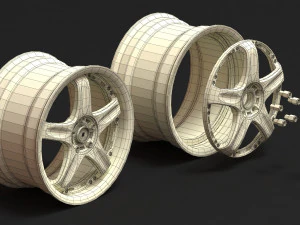 Rays Volk Racing GT-C rim printable 3D Print Model