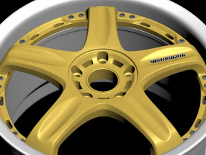 Rays Volk Racing GT-C rim printable 3D Print Model in Automotive