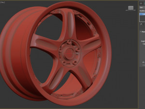 Rays Volk Racing GT-C rim printable Modello di stampa 3D