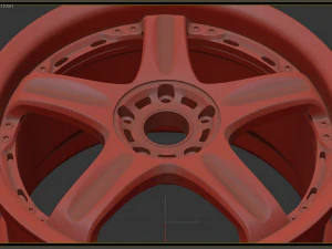 Rays Volk Racing GT-C rim printable 3D Print Model