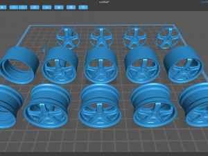 Rays Volk Racing GT-C rim printable Modello di stampa 3D