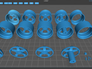 Rays Volk Racing GT-C rim printable Modello di stampa 3D