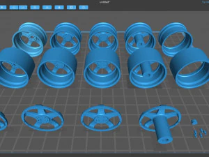 Rays Volk Racing GT-C rim printable 3D Print Model