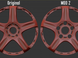 Rays Volk Racing GT-C rim printable Modello di stampa 3D