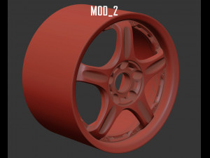 Rays Volk Racing GT-C rim printable Modello di stampa 3D