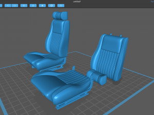Escort MK2 RS Seat Printable Modèles 3D en vedette