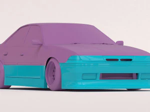 日産 セフィーロ A31 ダイアナ ボディキット 印刷可能 3Dプリントモデル