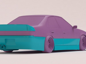 Обвес Nissan Cefiro A31 Diana для печати 3D Принт Модель