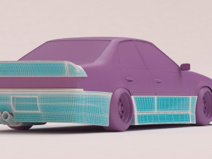 Обвес Nissan Cefiro A31 Diana для печати 3D Принт Модель