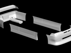 Обвес Nissan Cefiro A31 Diana для печати 3D Принт Модель