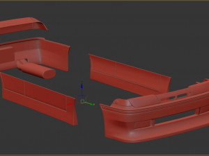 Обвес Nissan Cefiro A31 Diana для печати 3D Принт Модель