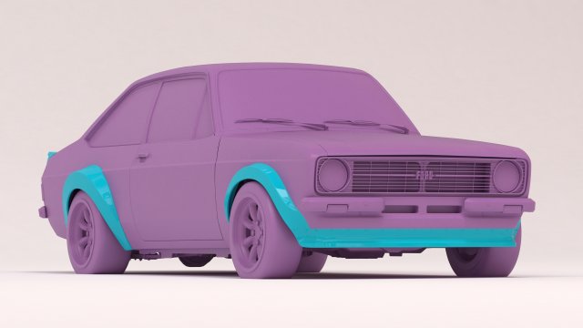 Escort mk2 Monte Carlo fenders kit 3D Принт Модель .c4d .max .obj .3ds .fbx .stl .blend 