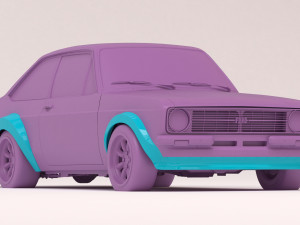 Escort mk2 Monte Carlo fenders kit 3D Print Model