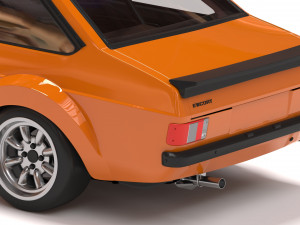 Escort mk2 Monte Carlo fenders kit 3D Принт Модель