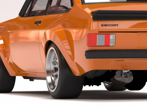 Escort mk2 Monte Carlo fenders kit 3D Принт Модель