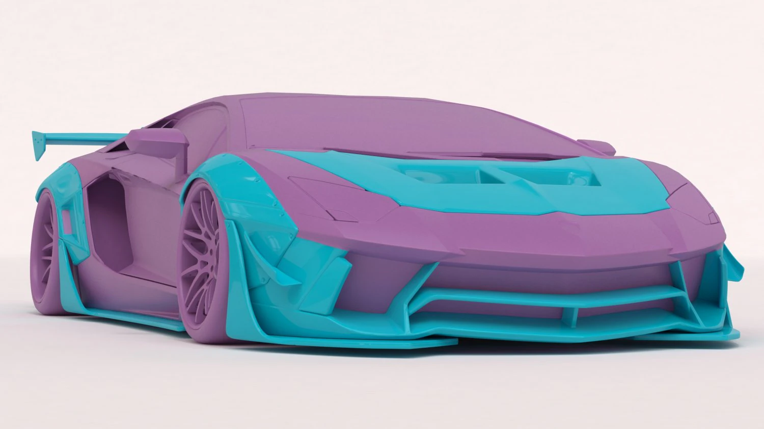 Aventador Body Kit Printable 3D Print Model .c4d .max .obj .3ds .fbx .stl .blend