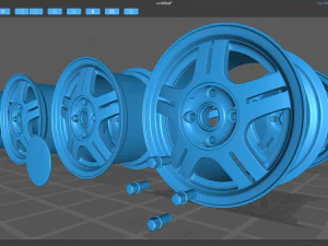 Escort Mk5 RS2000 wheel printable 3D Print Model
