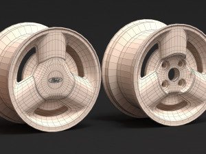 Fiesta MKIII RS Turbo Wheel printable 3D Print Model