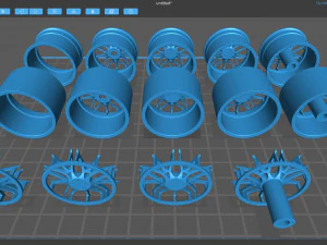 Forgiato Maglia rim printable 3D Print Model