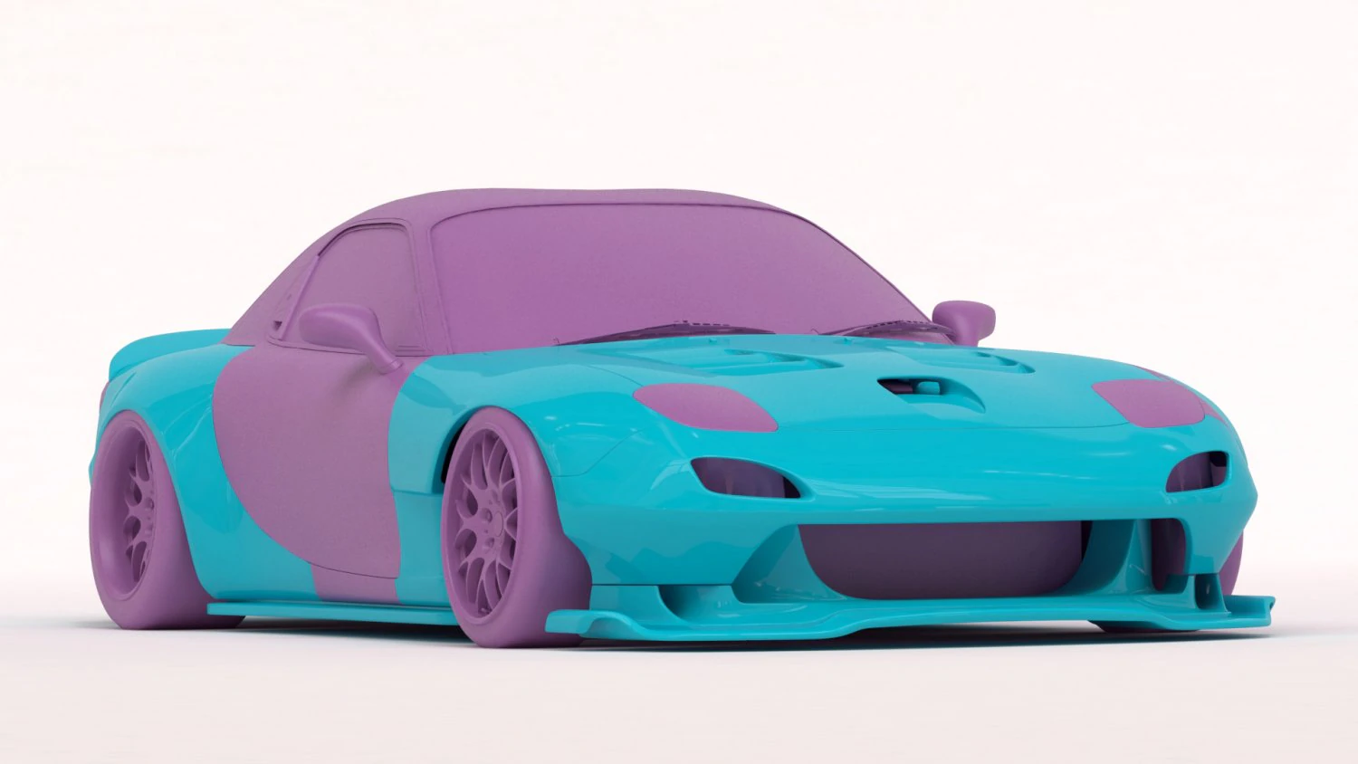 RX-7 Custom Body Kit printable 3D Print Model .c4d .max .obj .3ds .fbx .stl .blend 