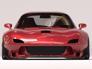 RX-7 Custom Body Kit printable 3D Print Model